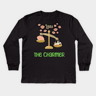 The characters of the zodiac: Libra Kids Long Sleeve T-Shirt